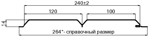 Фото: Сайдинг Lбрус-15х240 (ПЭ-01-RR32-0.45) в Электроуглях