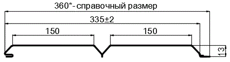 Фото: Софит перфор. Lбрус-XL-14х335 (ECOSTEEL_MA-01-Бразил. Вишня-0.5) в Электроуглях