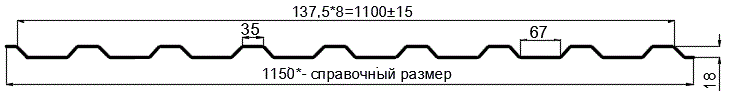 Фото: Профнастил оцинкованный МП20 х 1100 (ОЦ-01-БЦ-0.7) в Электроуглях