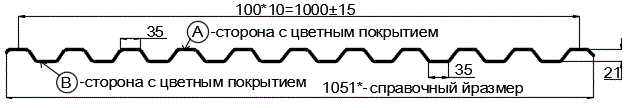 Фото: Профнастил С21 х 1000 - A (ECOSTEEL_MA_Д-12-Античный Дуб-0.45) в Электроуглях