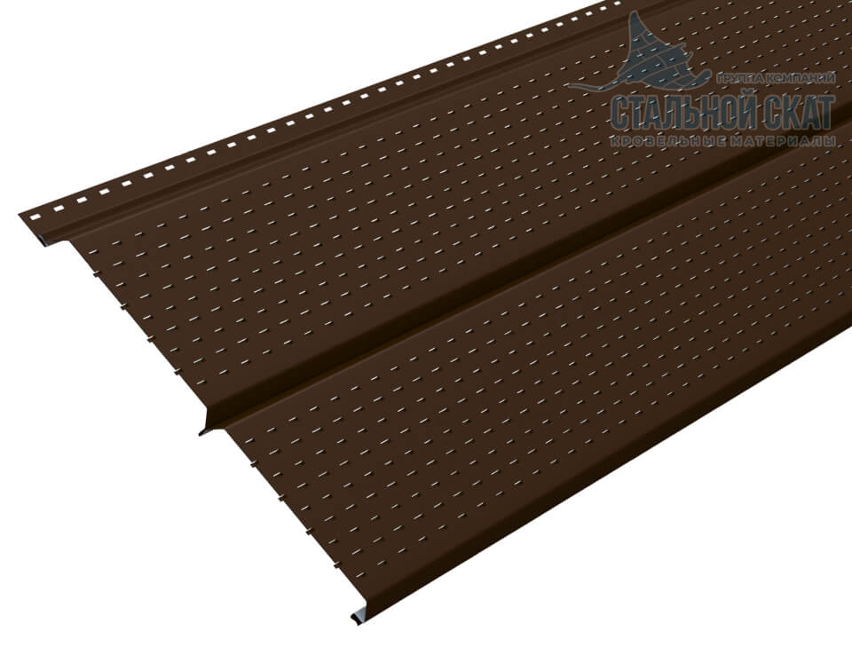 Софит перфор. Lбрус-XL-14х335 (VALORI-20-Brown-0.5) в Электроуглях