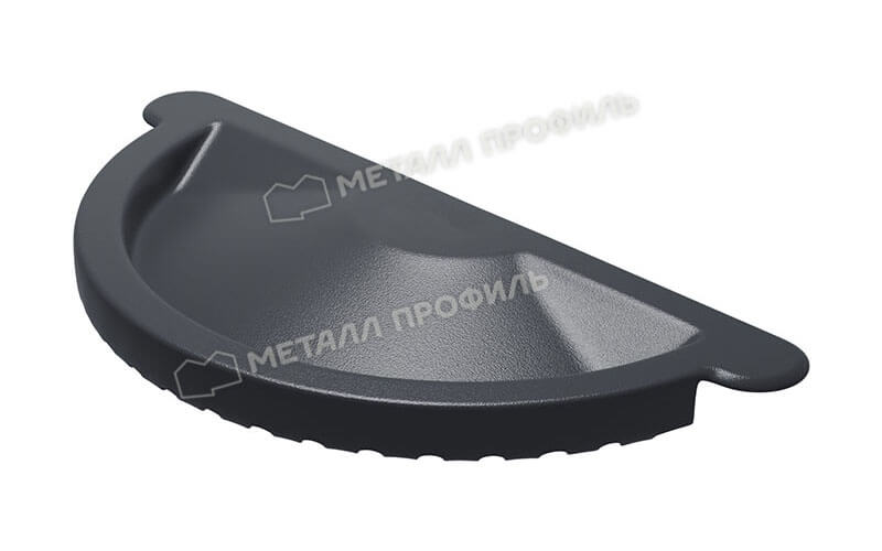 Заглушка желоба D125 Foramina Freeze (FRZ_D-01-Серый Сланец\Серый Сланец-0.6)